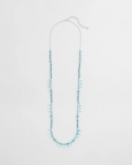 Chicos Teal Beaded Single Strand Necklace - TURQUOISE Chicos Teal Beaded Single Strand Necklace - TURQUOISE