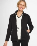 Chicos Zenergy® Double-Knit Pick Stitch Jacket - BLACK Chicos Zenergy® Double-Knit Pick Stitch Jacket - BLACK