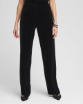 Chicos Travelers™ Velvet No Tummy Pants - TRAVELERS BLACK