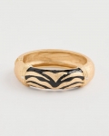 Chicos Tiger Hinge Cuff Bracelet - BLACK/GOLD Chicos Tiger Hinge Cuff Bracelet - BLACK/GOLD