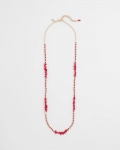 Chicos Single Strand Coral Necklace - RED Chicos Single Strand Coral Necklace - RED