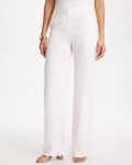 Chicos Straight-Leg Linen Pants - ALABASTER Chicos Straight-Leg Linen Pants - ALABASTER
