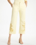 Chicos Trouser Cutwork Crop Jeans - GOLDEN HAZE Chicos Trouser Cutwork Crop Jeans - GOLDEN HAZE