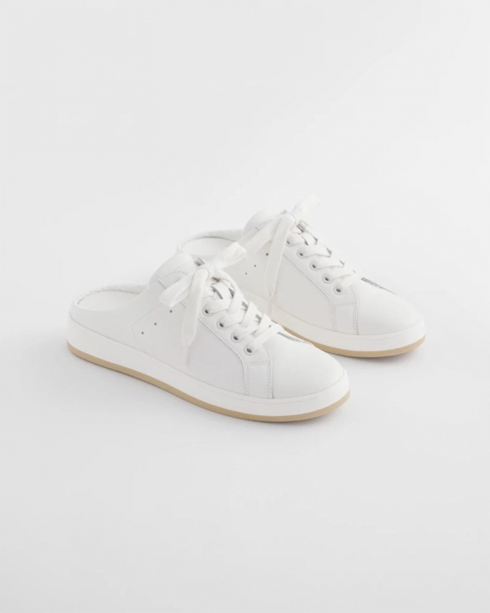 Chicos Slide-in Sneakers - ALABASTER