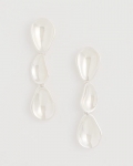 Chicos Silvertone Linear Drop Earrings - SILVER Chicos Silvertone Linear Drop Earrings - SILVER