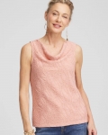 Chicos Cowl-Neck Tank - FRENCH BLUSH Chicos Cowl-Neck Tank - FRENCH BLUSH