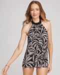 Chicos Magicsuit® Hearts of Palm Swim Dress - BLACK/MULTI Chicos Magicsuit® Hearts of Palm Swim Dress - BLACK/MULTI
