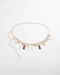 Chicos Novelty Beaded Chain Belt - NATURAL Chicos Novelty Beaded Chain Belt - NATURAL