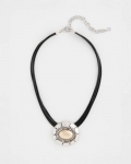 Chicos Mixed Metal Pendant Necklace - MIXED METALS
