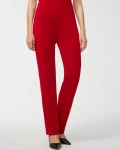 Chicos Travelers™ No Tummy Pants - RED ALLURE