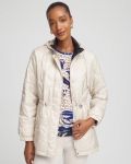 Chicos Zenergy® Water-Resistant Quilted Anorak Jacket - SMOKEY TAUPE Chicos Zenergy® Water-Resistant Quilted Anorak Jacket - SMOKEY TAUPE