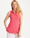 Chicos Collared Tunic Tank - CALYPSO CORAL Chicos Collared Tunic Tank - CALYPSO CORAL