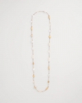 Chicos Neutral Shell Long Necklace - NEUTRAL Chicos Neutral Shell Long Necklace - NEUTRAL