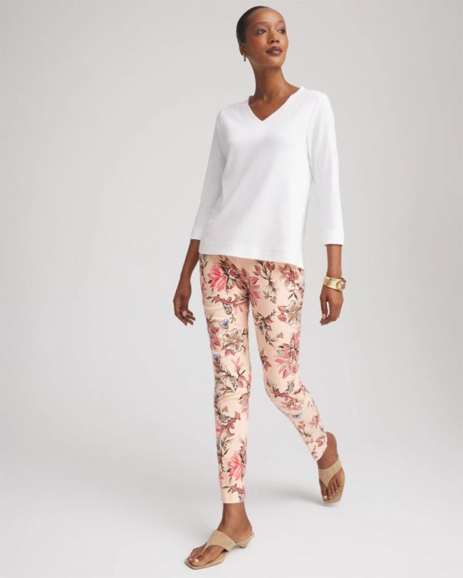 Chicos Brigitte™ Pull-On Slim Ankle Pants - BLUSHED