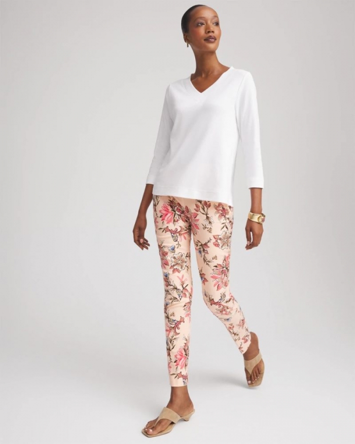 Chicos Brigitte™ Pull-On Slim Ankle Pants - BLUSHED