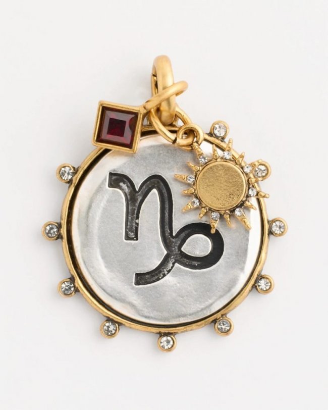Chicos Capricorn Zodiac Charm Pendant - MIXED METALS