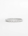 Chicos Faux Tennis Stretch Bracelet - SILVER Chicos Faux Tennis Stretch Bracelet - SILVER
