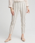 Chicos Brigitte™ Slub Striped Cropped Pants - ECRU Chicos Brigitte™ Slub Striped Cropped Pants - ECRU