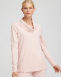 Chicos Zenergy® Luxe Diamante Cowlneck Tunic - ROSE SMOKE