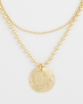 Chicos Short Gold Ball Chain Pendant - GOLD Chicos Short Gold Ball Chain Pendant - GOLD