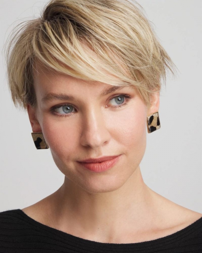 Chicos Chico's Originals Animal Square Stud Earrings - ANIMAL PRINT