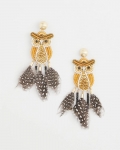 Chicos No Droop® Whimsical Owl Earrings - MULTI BROWN