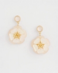 Chicos Neutral Flower Drop Earrings - NEUTRAL Chicos Neutral Flower Drop Earrings - NEUTRAL