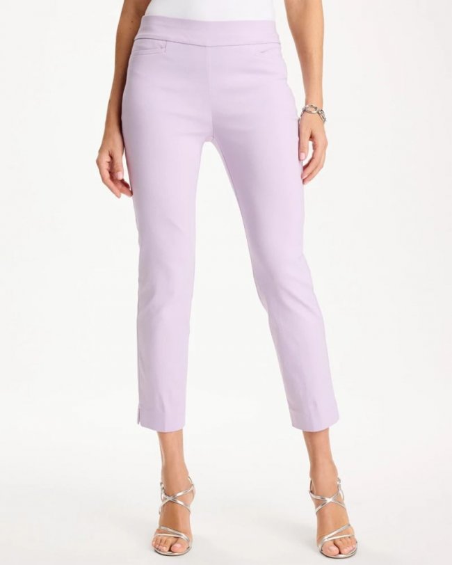 Chicos Brigitte™ Slim Pull-On Crop Pant - ORCHID MIST