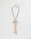 Chicos Mixed Metal Linear Necklace - MIXED METALS