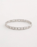 Chicos Glam Silvertone Slice Stretch Bracelet - SILVER Chicos Glam Silvertone Slice Stretch Bracelet - SILVER