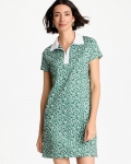 Chicos Zenergy® UPF Paint Contrast Dress - WATER LILY GREEN
