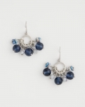 Chicos Sodalite Siren Cluster Earrings - BLUE
