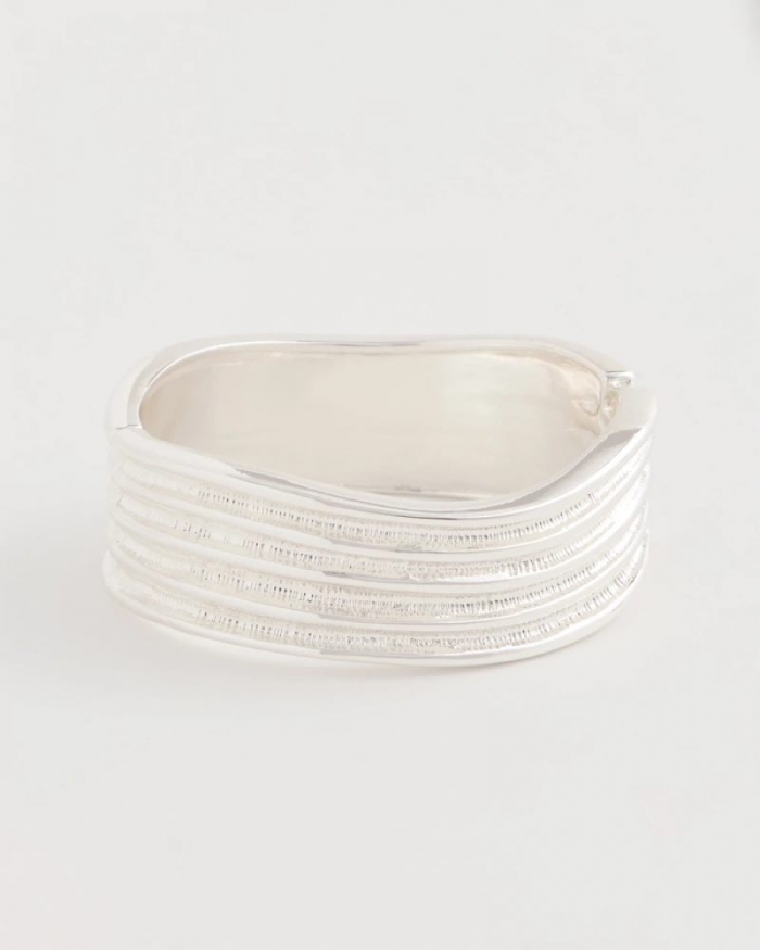 Chicos Silvertone Cuff Bracelet - SILVER