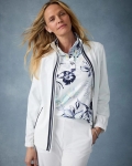 Chicos Zenergy® UPF Colorblock Jacket - ALABASTER