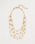 Chicos Golden Nugget Illusion Necklace - GOLD Chicos Golden Nugget Illusion Necklace - GOLD