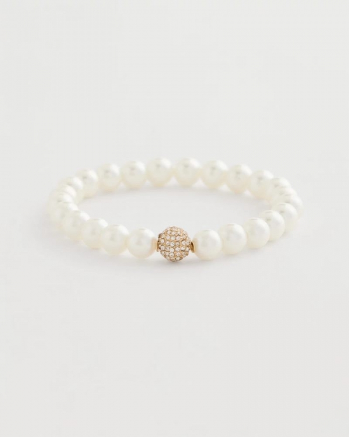 Chicos Pearlescent Stretch Hero Bracelet - PEARL