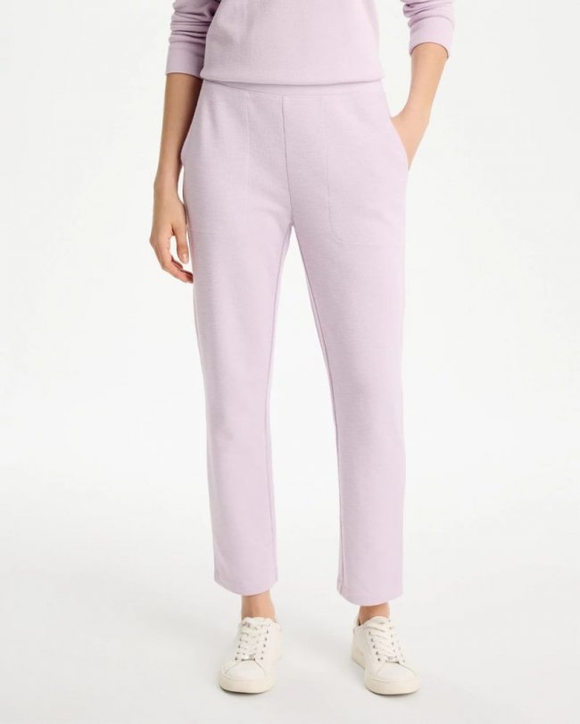 Chicos Zenergy® Beach Slub Cropped Pants - PALE SWEET PEA