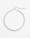 Chicos Silver Tennis Necklace - SILVER