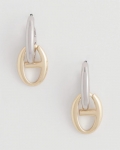 Chicos Mixed Metal Link Earrings - MIXED METALS Chicos Mixed Metal Link Earrings - MIXED METALS