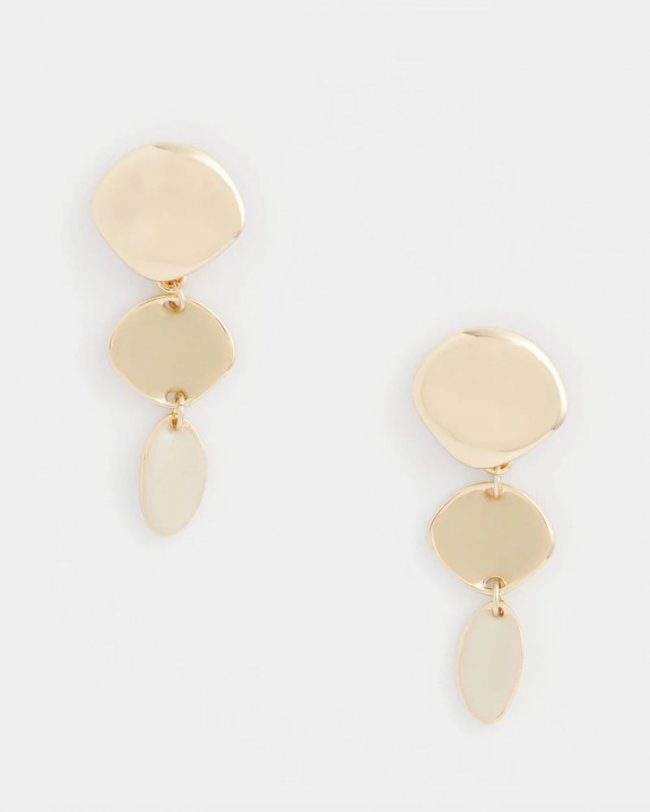 Chicos Liner Gold Drop Earrings - GOLD