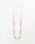 Chicos Beaded Single Strand Necklace - WARM MULTI