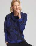 Chicos Zenergy® Soft Cowlneck Top - BLUE