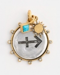 Chicos Sagittarius Zodiac Charm Pendant - MIXED METALS Chicos Sagittarius Zodiac Charm Pendant - MIXED METALS