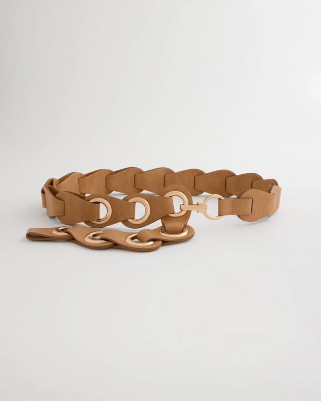Chicos Grommet Belt - BROWN
