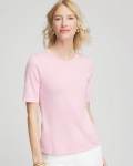 Chicos Classic Fit Pima Cotton Tee - ROSE SHADOW Chicos Classic Fit Pima Cotton Tee - ROSE SHADOW