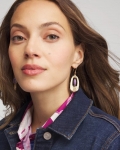 Chicos Gem Drop Earrings - PURPLE Chicos Gem Drop Earrings - PURPLE