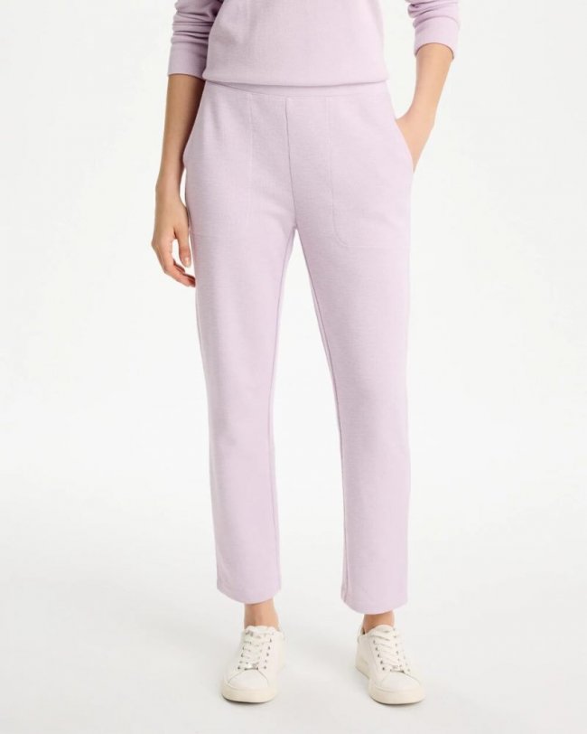 Chicos Zenergy® Beach Slub Cropped Pants - PALE SWEET PEA