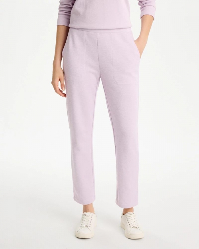 Chicos Zenergy® Beach Slub Cropped Pants - PALE SWEET PEA
