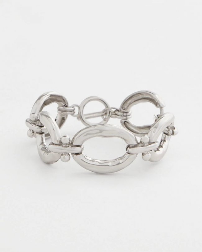 Chicos Open Link Toggle Bracelet - SILVER
