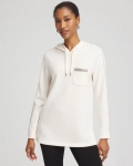 Chicos Zenergy® Caviar Bead Sweatshirt - ENGLISH CREAM Chicos Zenergy® Caviar Bead Sweatshirt - ENGLISH CREAM